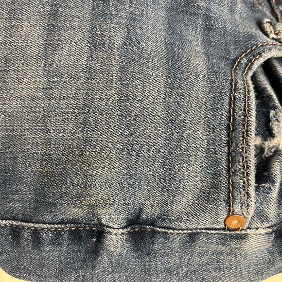 Maurice’s Women’s Edgely Distressed Blue High Rise Flare Jeans Size 2 - Picture 12 of 13